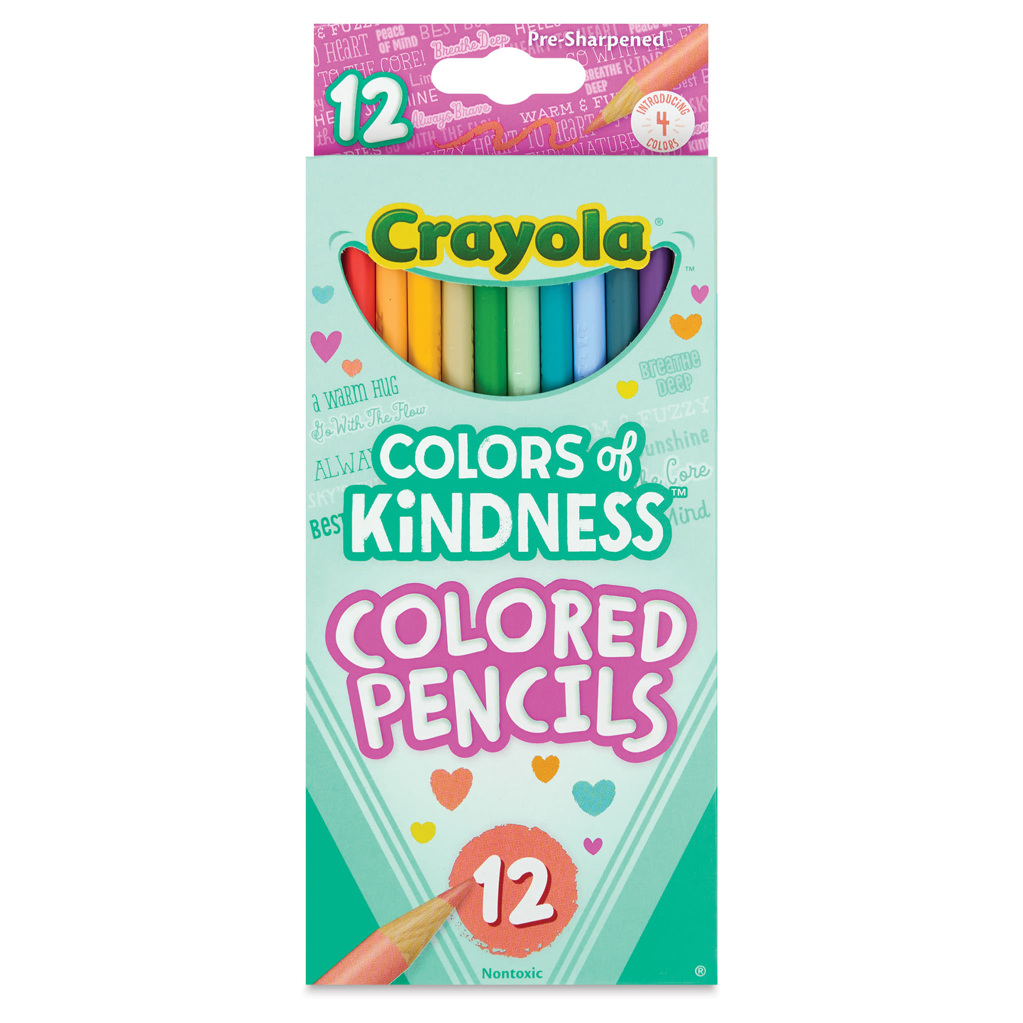 Crayola Colored Pencils - Colors of Kindness, Set of 12, front of packaging