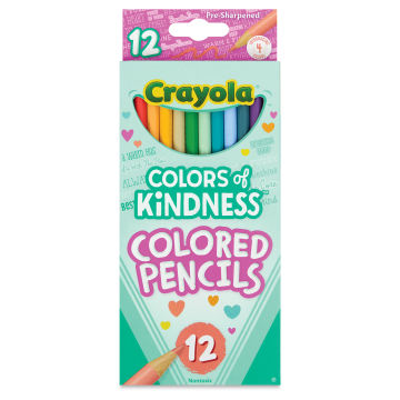 Crayola Colors of Kindness Colored Pencils, School Supplies, 12 Ct,  Beginner Child 
