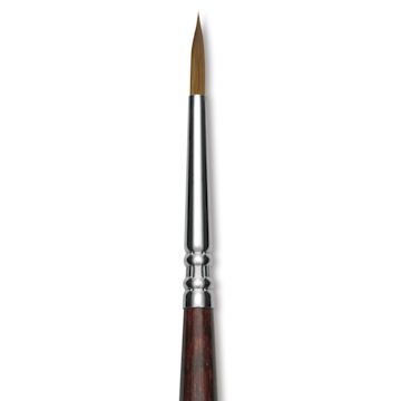 Open in modal - Escoda Prado Tame Synthetic Brush - Round, Short Handle, Size 1, close-up