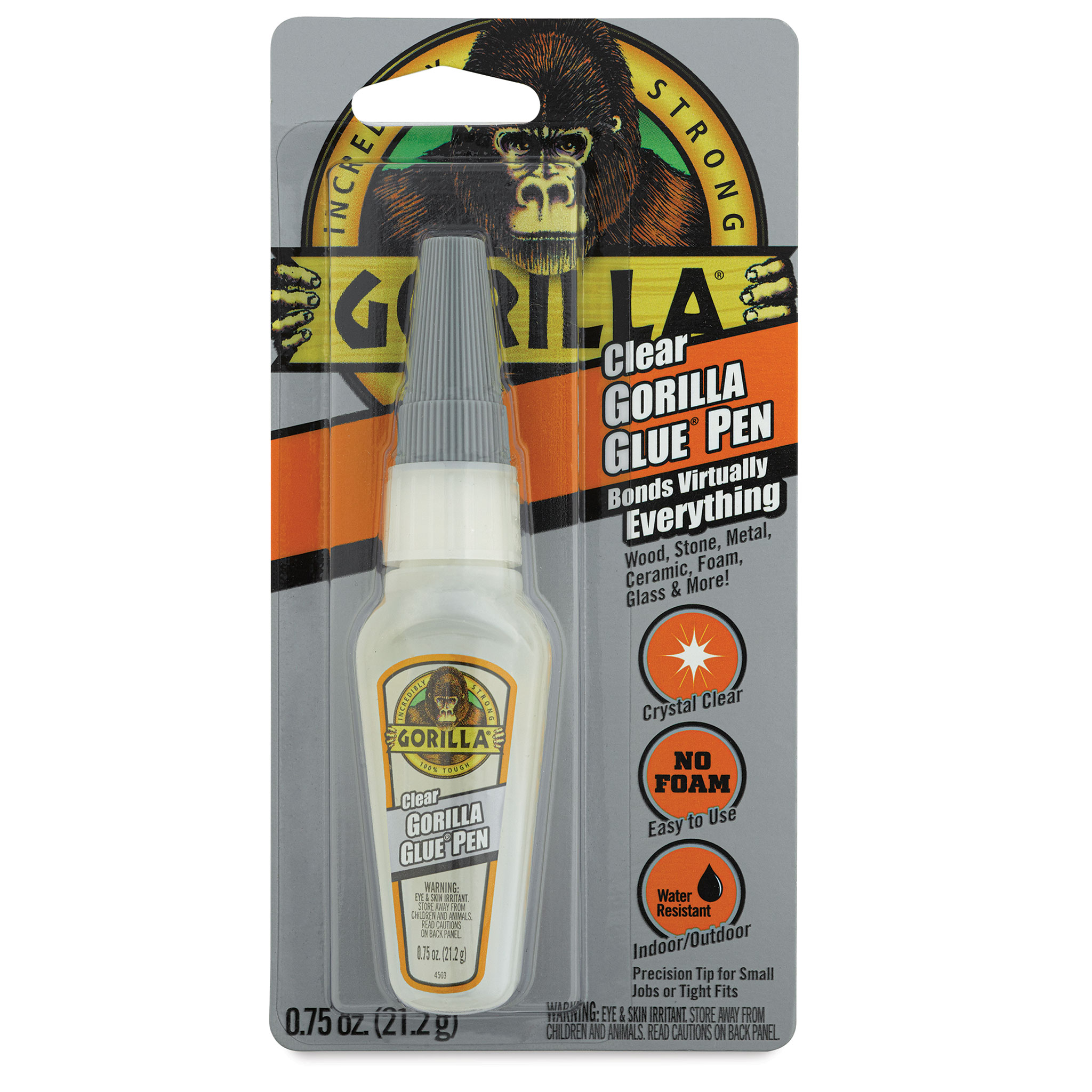 Gorilla Clear Glue, 3.75 Ounce Bottle, Clear, (Pack of 1)