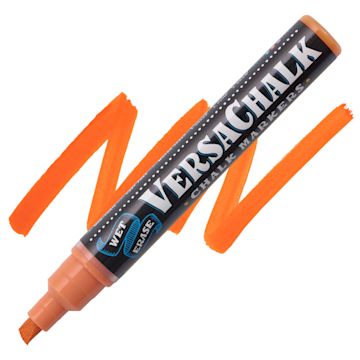 Open in modal - VersaChalk Wet Erase Liquid Chalk Marker - Classic Burnt Orange, 5 mm, swatch and marker
