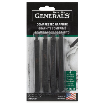 Assorted Graphite Sticks,- Front view of package of 4