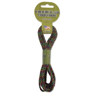 Open in modal - Pepperell Parachute 550 Cord - Disco Nights, 16 ft - front of packaging