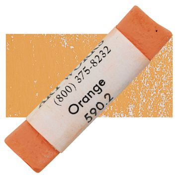 Open in modal - Great American Handmade Pastel - Orange 2, 590.2 pastel and swatch