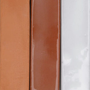 Standard Ceramic 104 Red Clay with Grog (Bisque, Clear Glaze, and White Glaze)