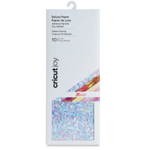 Cricut Joy Adhesive-Backed Deluxe Paper - Always Spring, 4-1/2” x 12”, Package of 10, Sheets (In packaging)
