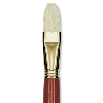 Open in modal - Blick Master Bristle Brush - Flat, Long Handle, Size 22 close up