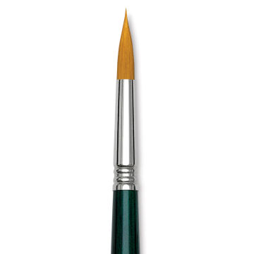 Escoda Barroco Toray Gold Synthetic Brush - Round, Long Handle, Size 12