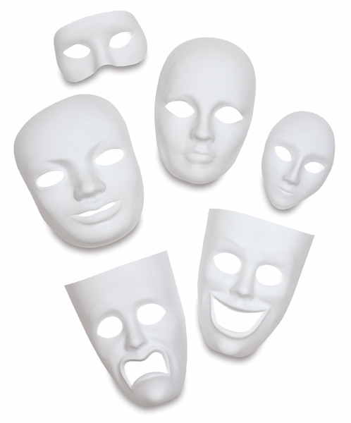 Creativity Street Plastic Face Mask - Male