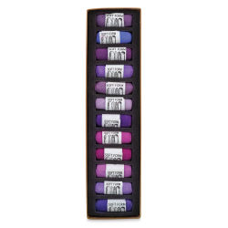 Purple/Violet, Set of 12 Pastels in Tray
