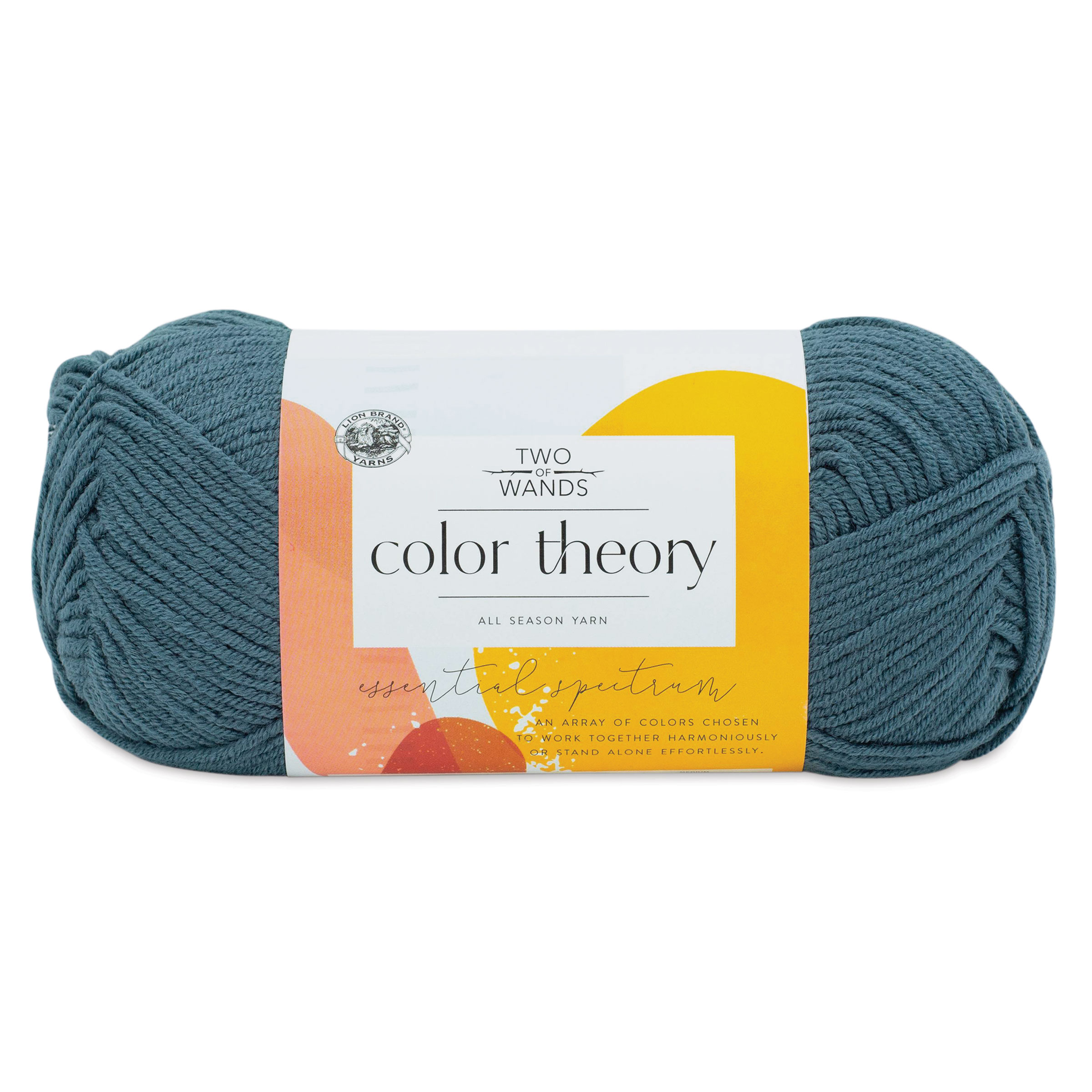 Lion Brand Scarfie Yarn - Silver/Teal, 312 yds, BLICK Art Materials