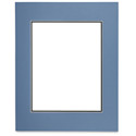 Blick Double Mat - Biscay Blue / Newport Blue, 16" x 20" (13-1/2" x 17-1/2" Opening)