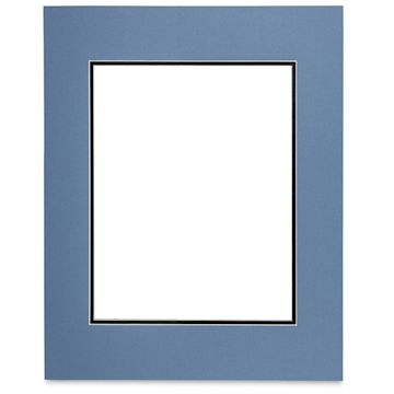 Open in modal - Blick Double Mat - Biscay Blue / Newport Blue, 16" x 20" (10-1/2" x 13-1/2" Opening)