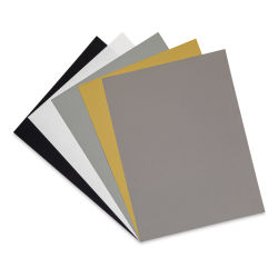 Strathmore 500 Series Charcoal Paper - Assorted colors included in 25 pc Package shown in fan