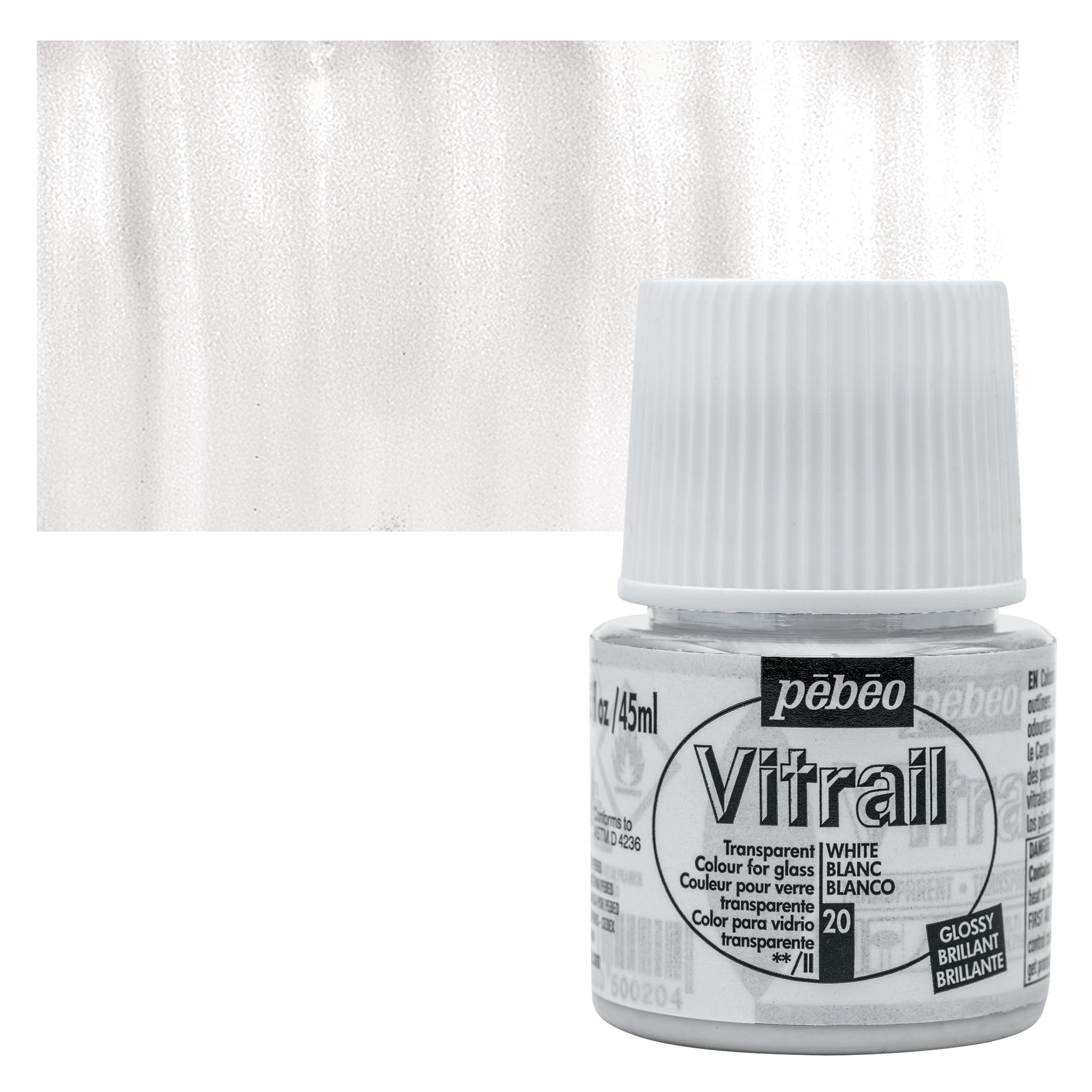 Pebeo Vitrail Paint - Smoky Grey 45 ML