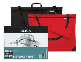 Blick Studio Series Softside Portfolio - 24 x 31, Red