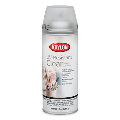 Krylon UV-Resistant Clear Acrylic Coating - Matte 11 oz, Spray Can ...