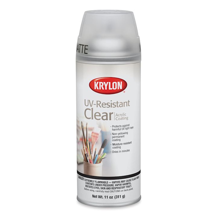Krylon UVResistant Clear Acrylic Coating Matte 11 oz, Spray Can