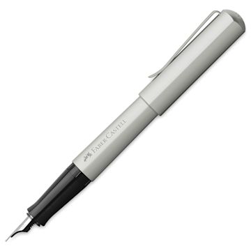Open in modal - Faber-Castell Hexo Fountain Pen - Matte Silver, Fine Tip