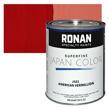 Open in modal - Ronan Superfine Japan Color - American Vermilion - Can and Swatch