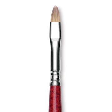 Open in modal - Escoda Opera Takatsu Synthetic Brush - Bright, Long Handle, Size 8 close up