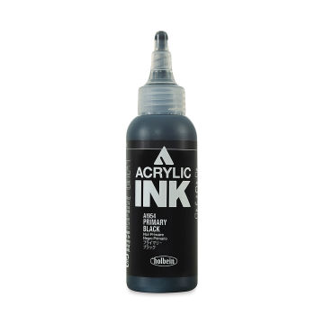 Holbein Acrylic Ink - Primary Black, 100 ml