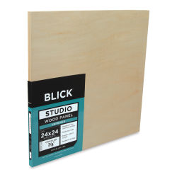 Blick Studio Artists' Wood Panel - Flat Cradle, 24" x 24", 7/8" Cradle