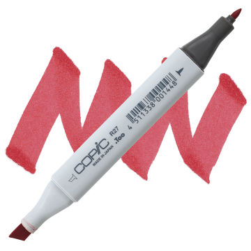 Copic Classic Marker - Cadmium Red R27 swatch and marker