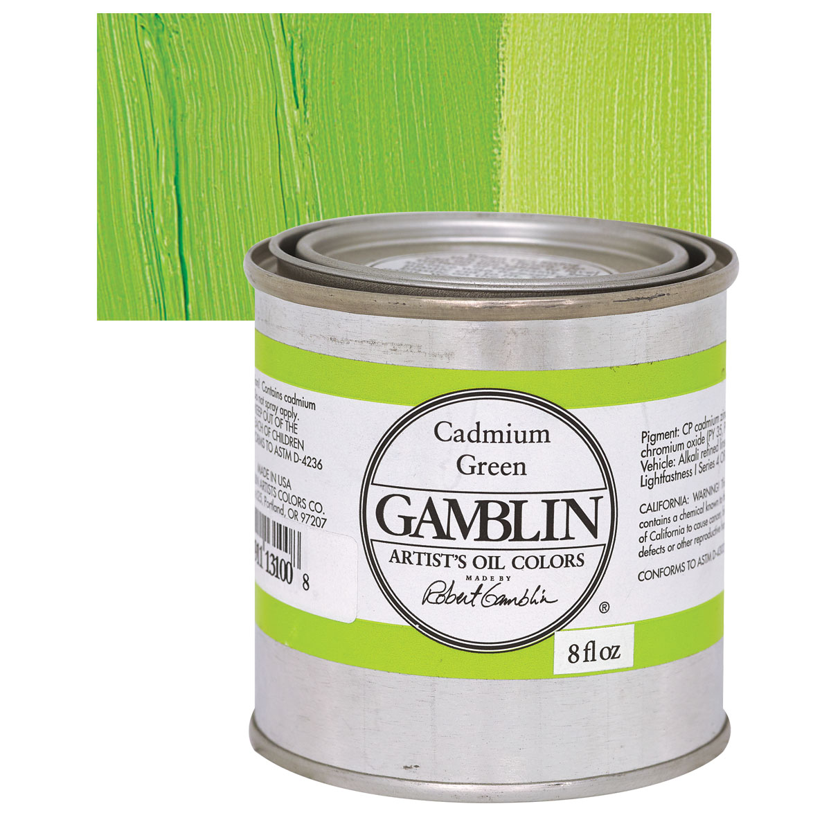 Gamblin Artist&s Oil Color - Asphaltum, 8 oz Can
