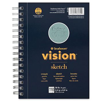 Open in modal - Strathmore Vision Sketch Pad, 110 Sheets  8" × 5-1/2"