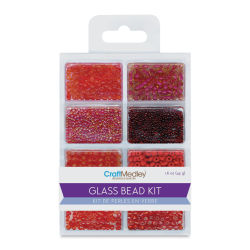 Craft Medley Glass Bead Kit - Rouge