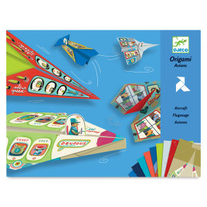 Djeco Origami Kit - Planes (Front of packaging)