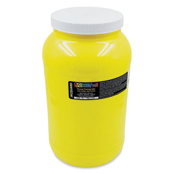 Jacquard Versatex Screen Printing Ink - Fluorescent Yellow, 128 oz jar
