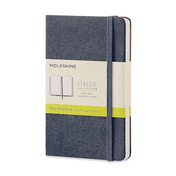 Open in modal - Moleskine Classic Hardcover Notebook - Pocket, 5-1/2'' x 3-1/2'', Blank, Sapphire Blue