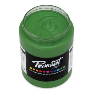 Permaset Aqua Fabric Ink - Supercover Mid Green, 300 ml