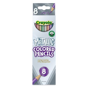 Crayola Metallic Colored Pencils - Assorted Colors, Set of 8