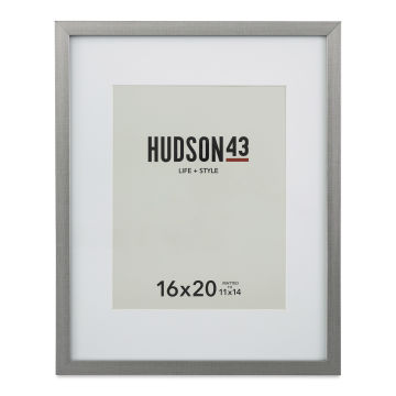 Hudson 43 Gallery Metallic Frames - Silver, 16" x 20" (Front of frame)
