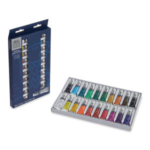 Winsor & Newton Cotman Watercolor Tube Set - Set of 20, Assorted Colors, 5 ml, Tubes (Tubes in tray shown with packaging)