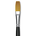 Trekell Synthetic Gold Taklon Brush - Flat, Long Handle, Size 16
