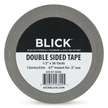 Blick Double-Sided Tape - 1/2" x 36 yds (Front of packaging)