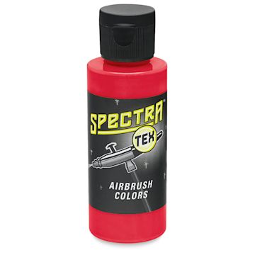 Open in modal - Badger Spectra Tex Airbrush Colors - Single 2 oz bottle of Neon Red shown