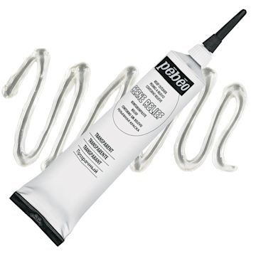 Open in modal - Pebeo Vitrail Paint Outliner - Transparent Outliner, 37 ml tube and swatch