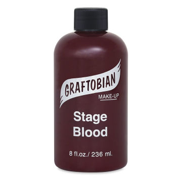 Graftobian Stage Blood - Front of 8 oz. bottle
