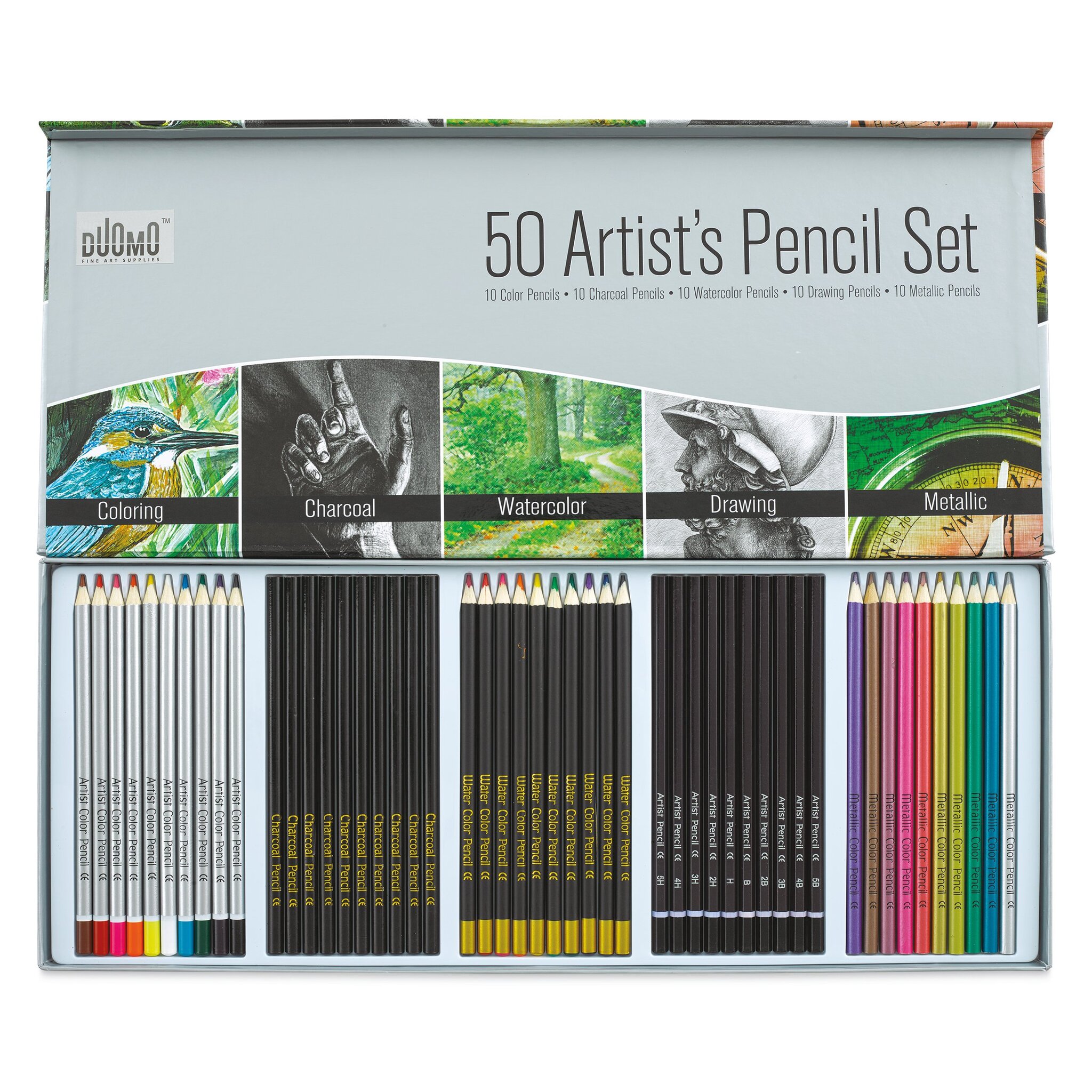 Duomo Artist's Mixed Media Pencils Set
