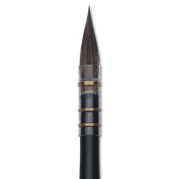 Open in modal - Da Vinci Cosmotop Sable Mix B Brush - Round Wash, Short Handle, Size 2, close-up