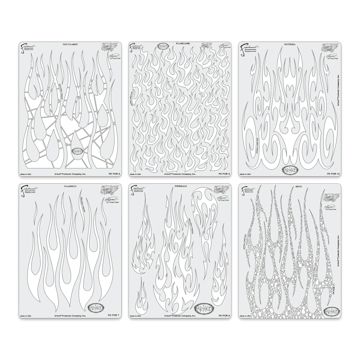Open in modal - Iwata Artool Freehand Template - Set of 6, Flame-O-Rama 2