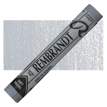 Open in modal - Rembrandt Soft Pastel - Mouse Gray 707.8 pastel and swatch