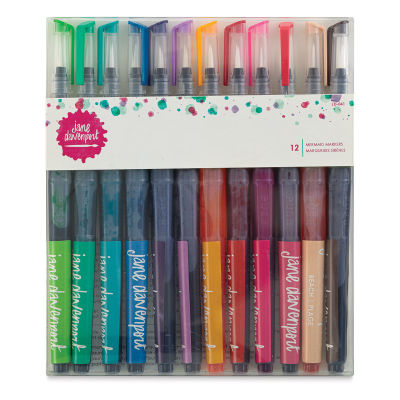 Jane Davenport Mermaid Markers - Front of package of set of 12 Markers
