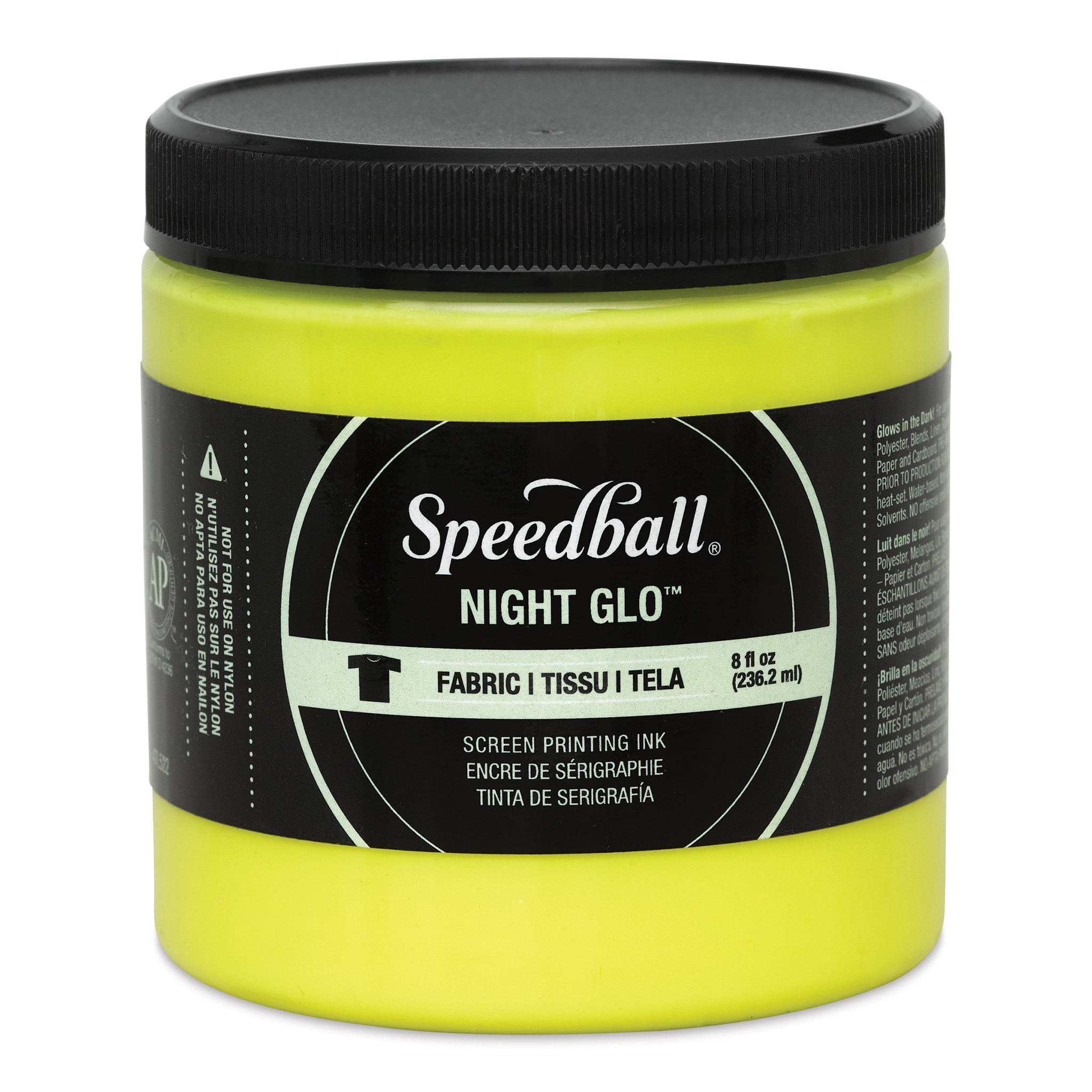 Speedball SB45027 Glo 'n Dark and Fluorescent Screen Printing Ink, 4 oz  Jars, Set of 4