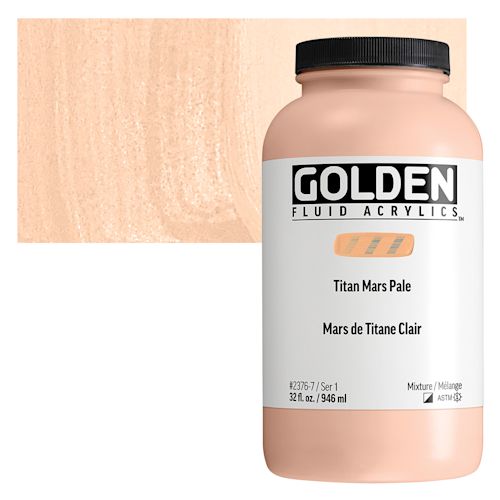 Golden Fluid Acrylic Titan Mars Pale, 32 oz bottle BLICK Art Materials